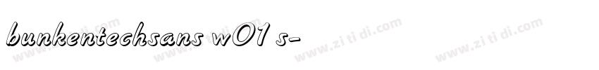 bunkentechsans w01 s字体转换